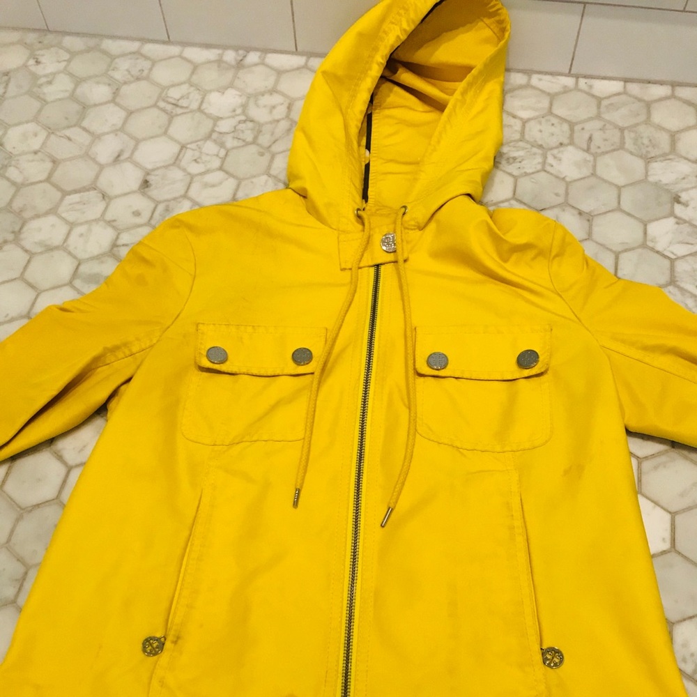 Tory Burch Yellow Raincoat , Size 6